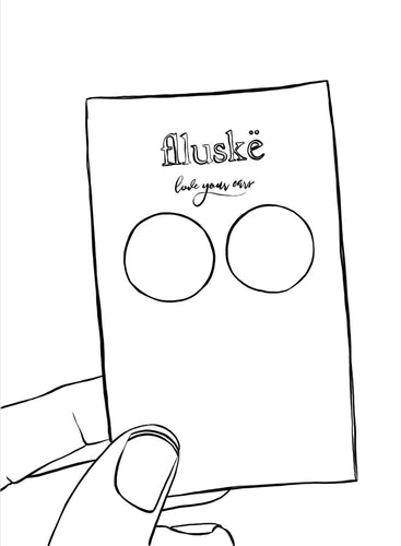 FREE Printable - flluskë Earring Colouring Page